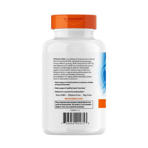 Doctors Best, Ubiquinol With Kaneka, 200 Mg, 120 Softgels Doctors Best