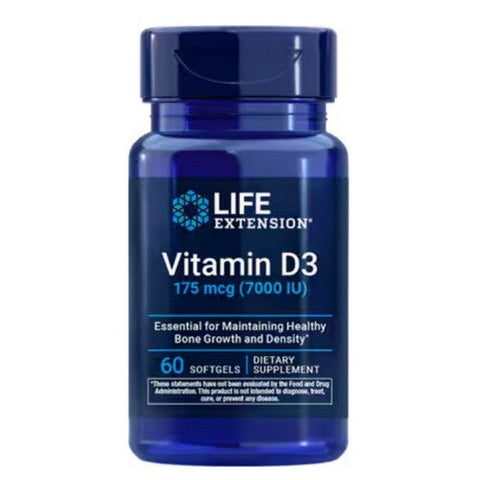 Life Extension, Vitamin D3, 175 Mcg, 60 Softgels Life Extension