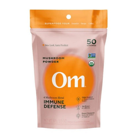 Organic Mushroom Nutrition Supplement Powder Immune 3.5 Oz by Om Mushrooms