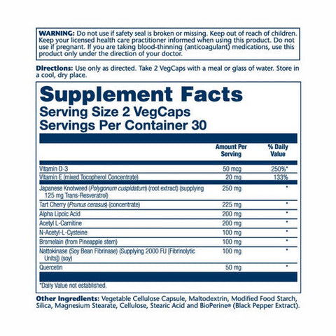 Solaray, Acetyl L-Carnitine Alpha Lipoic Acid, 60 Veg Caps Solaray