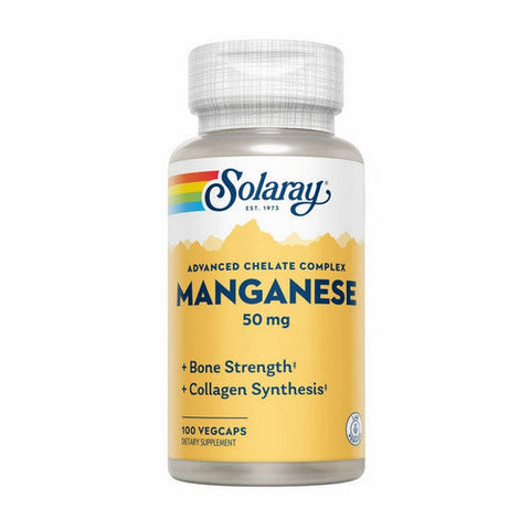 Solaray, Manganese, 50 mg, 100 Caps Solaray