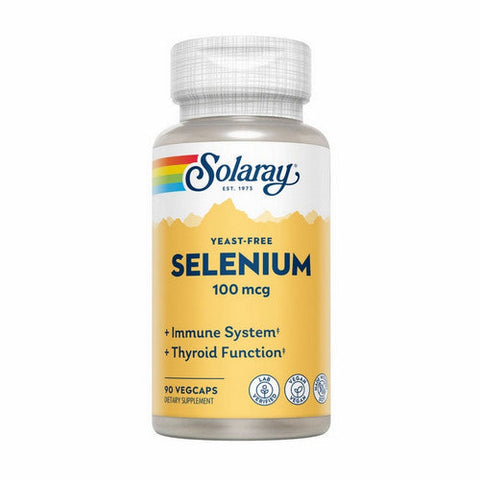 Solaray, Selenium, 100 mcg, 90 Caps Solaray