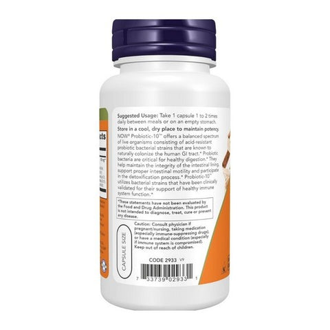 Now Foods, Probiotic-10, 100 Vcaps Now Foods
