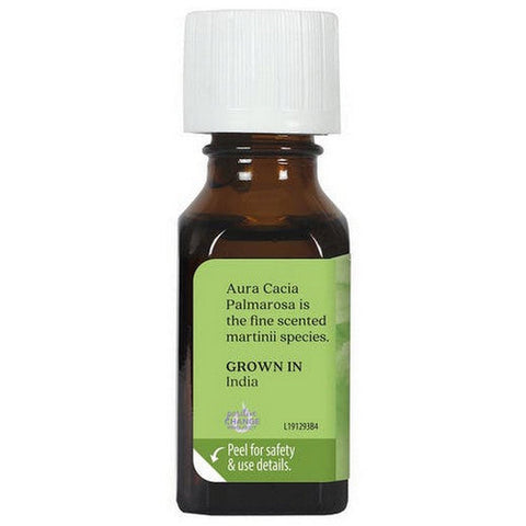Aura Cacia, Essential Oil Palmarosa, (cymbopogon martini) 0.5 Fl Oz Aura Cacia