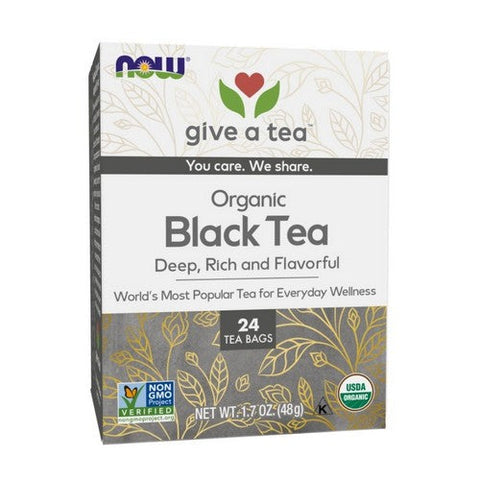 Now Foods, Boldly Black Tea Organic, 25 Bags Now Foods