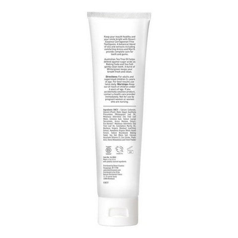 Desert Essence, Arnica And Tea Tree Oil Toothpaste Wintergreen, 6.25 Oz Desert Essence