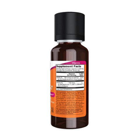 Now Foods, Liquid Vitamin D-3 & MK-7, 1 Oz Now Foods