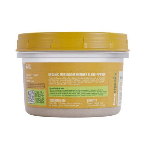 Bare Organics, Mushroom Immune Blend Powder, 4 Oz Bare Organics