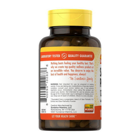 Sundance, Saw Palmetto Quick Release, 1200 mg, 100 Caps Sundance