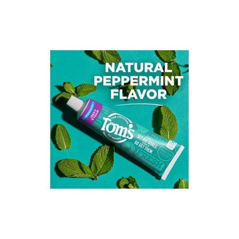 Tom's Of Maine, Whole Care Natural Anticavity Toothpaste With Fluoride Peppermint, 4 Oz Tom's Of Maine