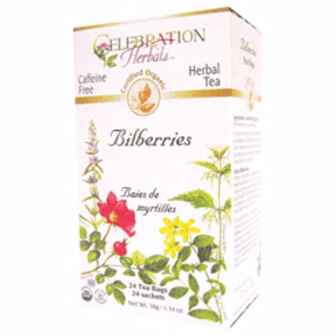 Celebration Herbals, Bilberries Organic Tea, 24 Bags Celebration Herbals