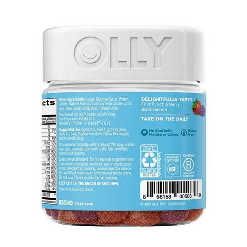 Olly, Kids' Multivitamin Plus Probiotic Gummiescberry Punch, 0, 70 Gummies