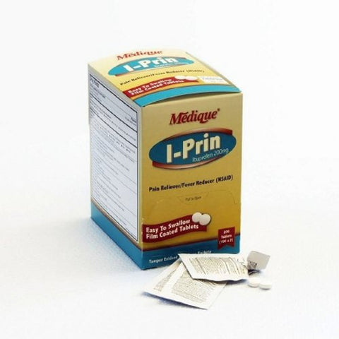 Medique, Pain Relief I-Prin 200 mg Strength Ibuprofen Unit Dose Tablet 100 per Box, Box Of 1 Medique