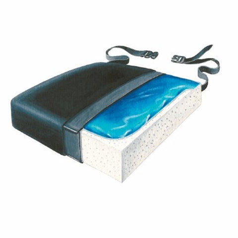 Seat Cushion Skil-Care 18 W X 16 D X 2-1/2 H Inch Foam / Gel 1 Each by Skil-Care