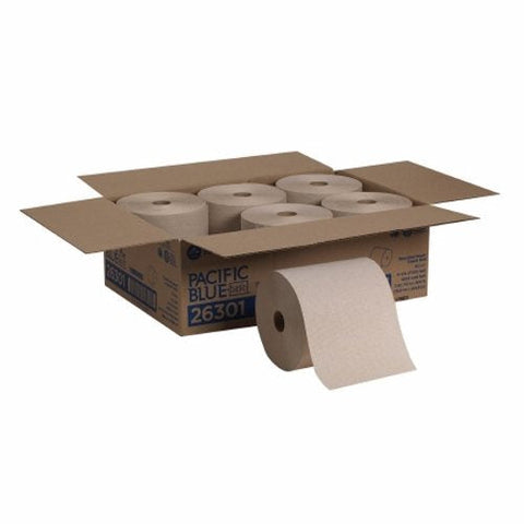 Georgia Pacific, Paper Towel Pacific Blue Basic Hardwound Roll 7-7/8 Inch X 800 Foot, Count of 6