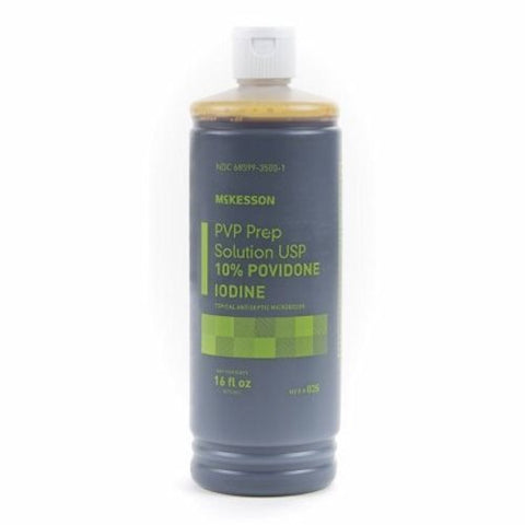 Prep Solution McKesson 16 oz. Flip-Top Bottle 10% Strength Povidone-Iodine 1 Each by McKesson