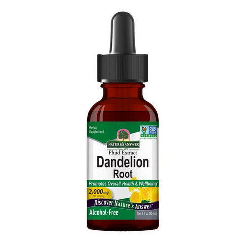 Nature's Answer, Fluid Extract Dandelion Root Alcohol Free, 1 Oz Nature's Answer