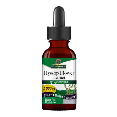 Nature's Answer, Hyssop, ALCOHOL FREE, 1 OZ Nature's Answer