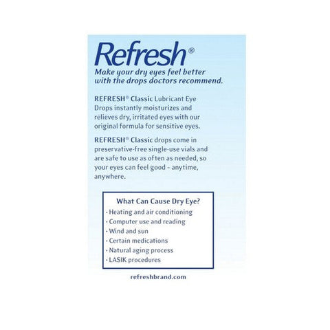 Refresh, Classic Lubricant Eye Drops, Count of 50 Refresh