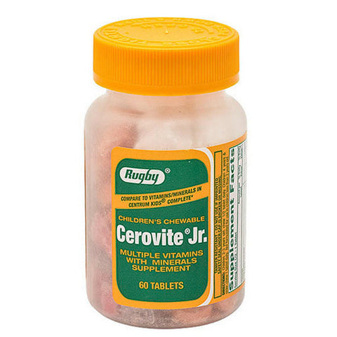 Rugby, Multi-Vitamin Jr., 60 Tabs Rugby