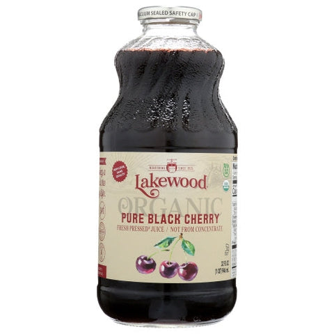 Lakewood Organic, Juice Black Cherry Pure O, Case of 6 X 32 Oz Lakewood Organic