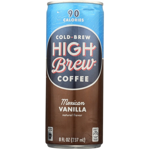 High Brew, Coffee Mexican Vnlla, 8 Oz(Case Of 12) High Brew