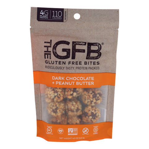 The Gfb, Bites Drk Choco Pbtr, 4 Oz(Case Of 6) The Gfb