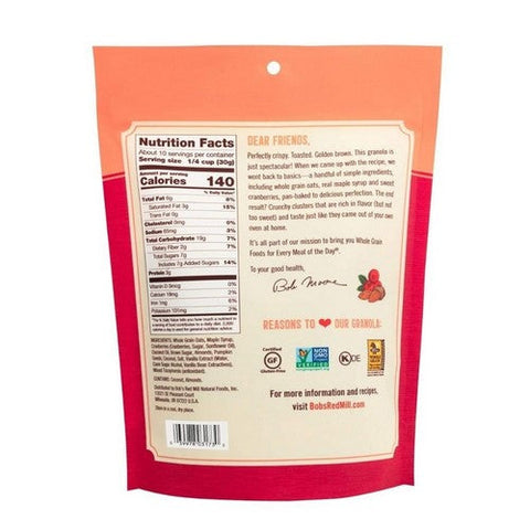 Bobs Red Mill, Homestyle Granola Cranberry Almond, 11 Oz(Case Of 6) Bobs Red Mill