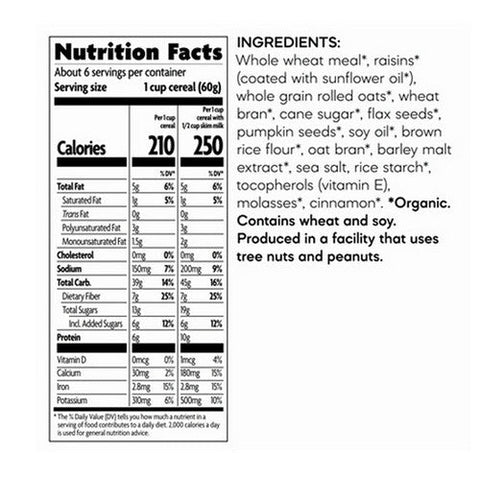 Natures Path, Organic Flax Plus Pumpkin Raisin Crunch, 12.35 Oz(Case Of 12) Natures Path