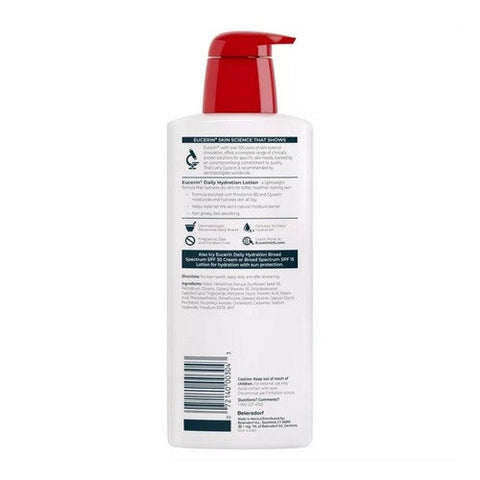 Eucerin, Daily Hydration Lotion Fragrance Free, 16.9 Oz Eucerin