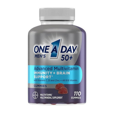 One A Day, Men'S 50+ Advanced Multivitamin, 110 Gummies One A Day