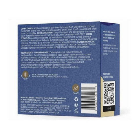 Attitude, Leaves Bar Detox Conditioner Sea Salt, 4 Oz Attitude