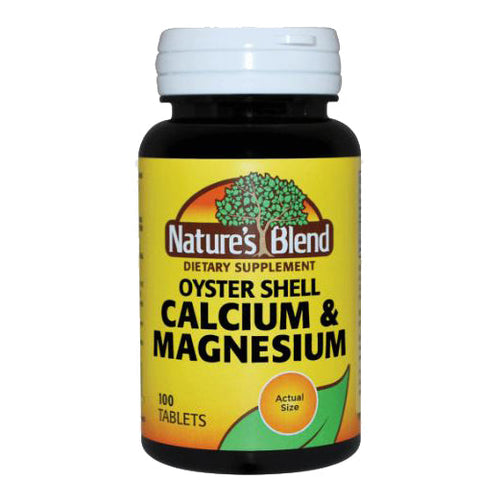 Nature's Blend, Oyster Shell Calcium And Magnesium, 100 Tabs Nature's Blend