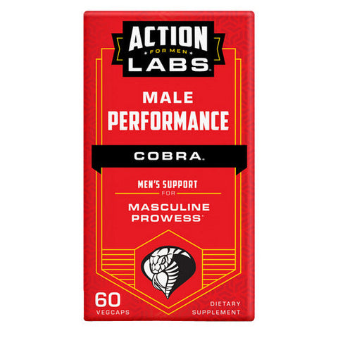 Action Labs, Cobra Male Performance For Sexual Energy, 60 Veg Caps Action Labs