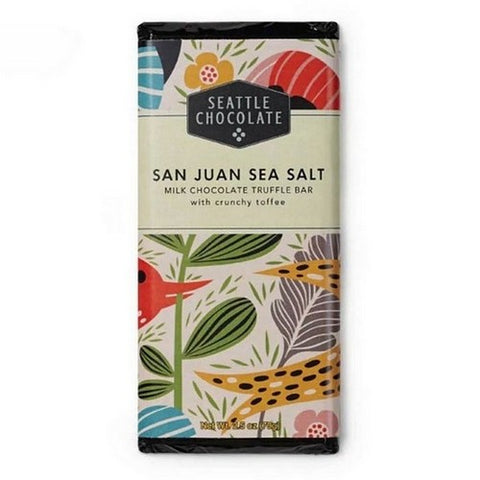 San Juan Sea Salt Truffle Bar 2.5 Oz by Maeve Chocolate