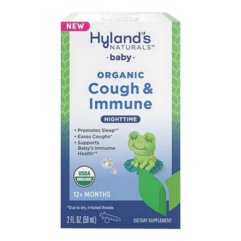 Baby Organic Cough Syrup And Immune Support Nightime 2 Oz by Hylands