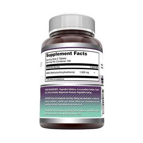 Amazing Nutrition, Amazing Formulas MSM, 2000 Mg, 2000 Mg Amazing Nutrition