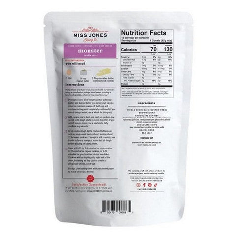 Miss Jones Baking Co, Monster Cookie Mix, 10.57 Oz(Case Of 6) Miss Jones Baking Co