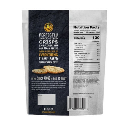 Stonefire, Everything Naan Crisps, 6 Oz (Case Of 12) Stonefire