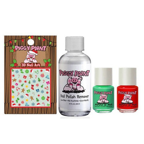 Piggy Paint, Oh Holly Jolly Gift Set, 3 Count Piggy Paint