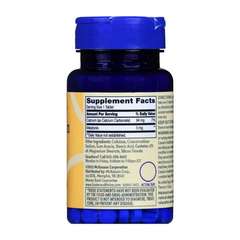 Foster And Thrive, Melatonin, 5 Mg, 120 Tabs Foster And Thrive