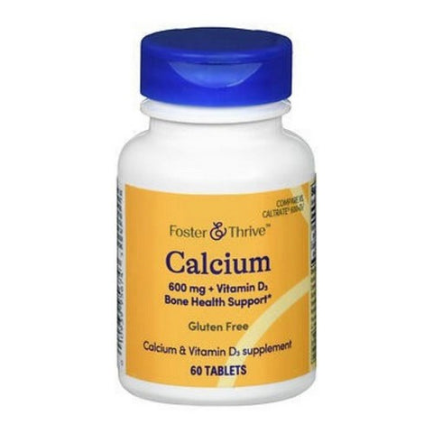 Calcium Plus Vitamin D3 60 Tabs by Foster And Thrive