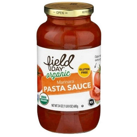 Field Day, Organic Marinara Pasta Sauce, 24 Oz (Case Of 12) Field Day