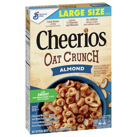 Oat Crunch Almond Breakfast Cereal Box 18.2 Oz (Case Of 12) by General Mills