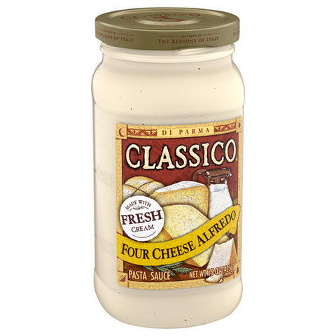 Pasta Sauce Four Cheese Alfredo Jar 15 Oz (Case Of 12) by Classico