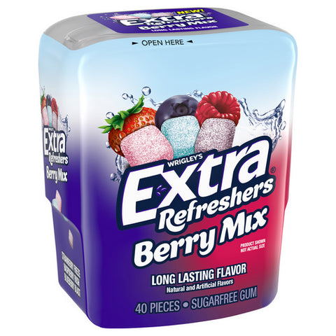 Refreshers Berry Mix Gum 40 Count (Case Of 6) by Extra Gum
