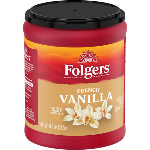 French Vanilla Ground Coffee 9.6 Oz (Case Of 6) by Folgers
