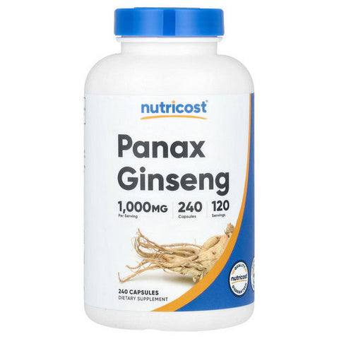 Nutricost, Panax Ginseng Capsules, 500 Mg, 240 Count Nutricost