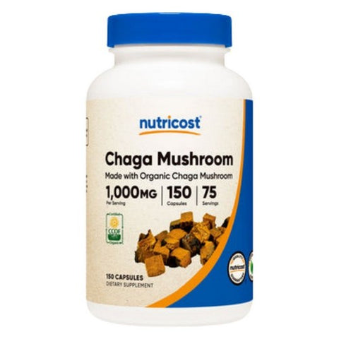 Nutricost, Chaga Capsules MWO, 1000 Mg, 150 Count Nutricost