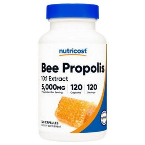 Nutricost, Bee Propolis Capsules 10:1, 5000 Mg, 120 Count Nutricost